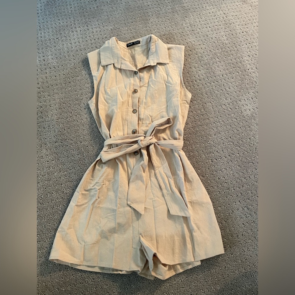 cream romper
